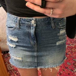 Medium Wash Denim Skirt Aeropostale